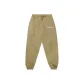 Khaki Letter Fleece-Lined Sweatpants Basic