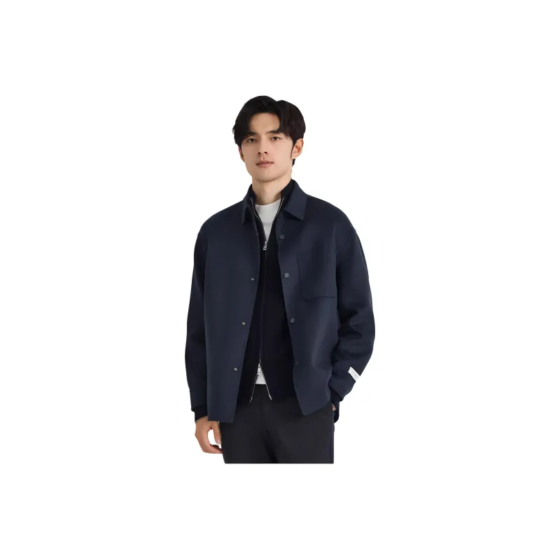 ZIOZIA Jackets Men Navy Blue-0
