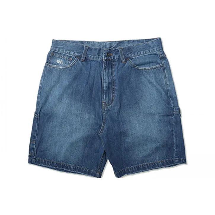 MADNESS Denim Shorts Unisex Blue-0