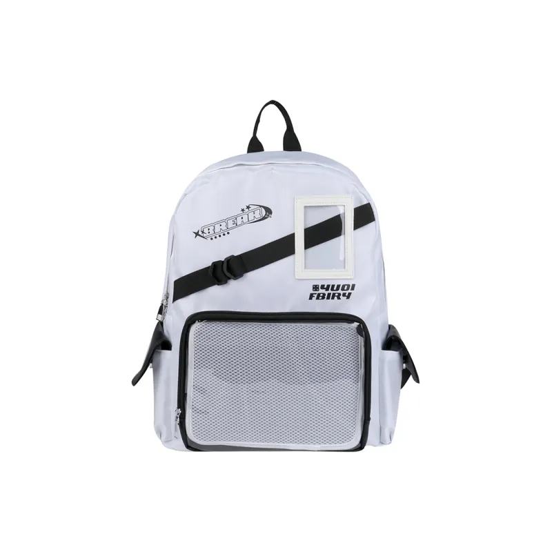Kaka Tree Nylon Ita Bag Backpack Unisex Multicolor-8