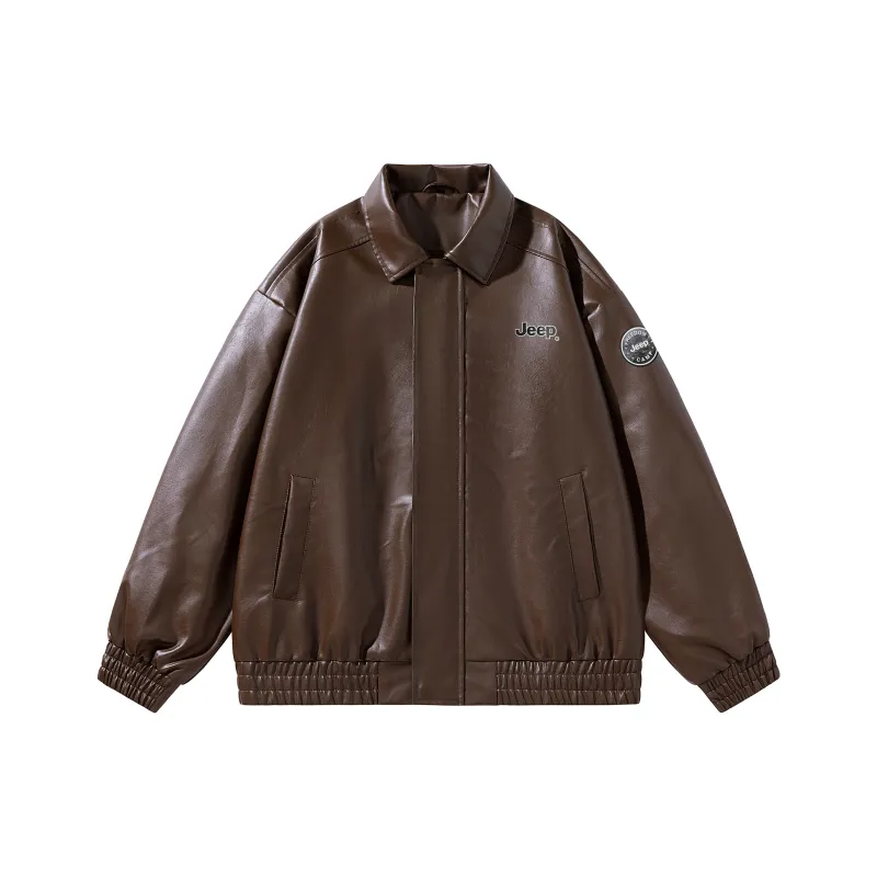 Jeep Leather Jackets Unisex-4