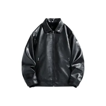 PIERRE CARDIN Leather Jacket Men's