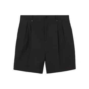 Burberry Techincal Cotton Tailored Shorts