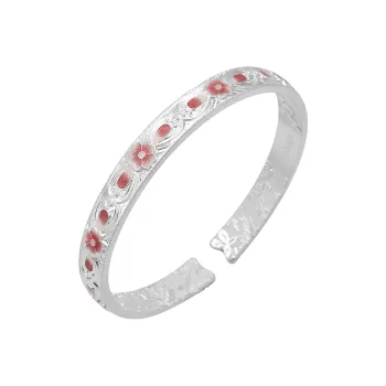 VXSAX 999 Fine Silver Bangles Women's Silver