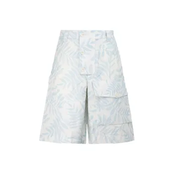 Jacquemus Cargo Shorts Men Light Blue