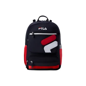FILA Nylon Backpack Medium Size Unisex Fire Red