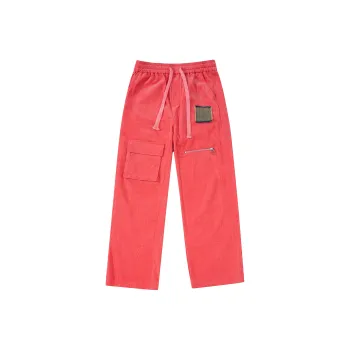 UNDERTIDES Casual Pants Unisex Peach Pink
