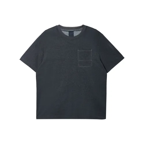 Silla JONES· T Shirt Men's E02 Dark Gray Denim