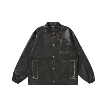 Makemore Leather Jackets Coats Unisex Black