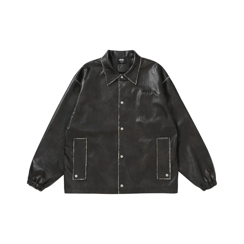 Makemore Leather Jackets Coats Unisex Black-0