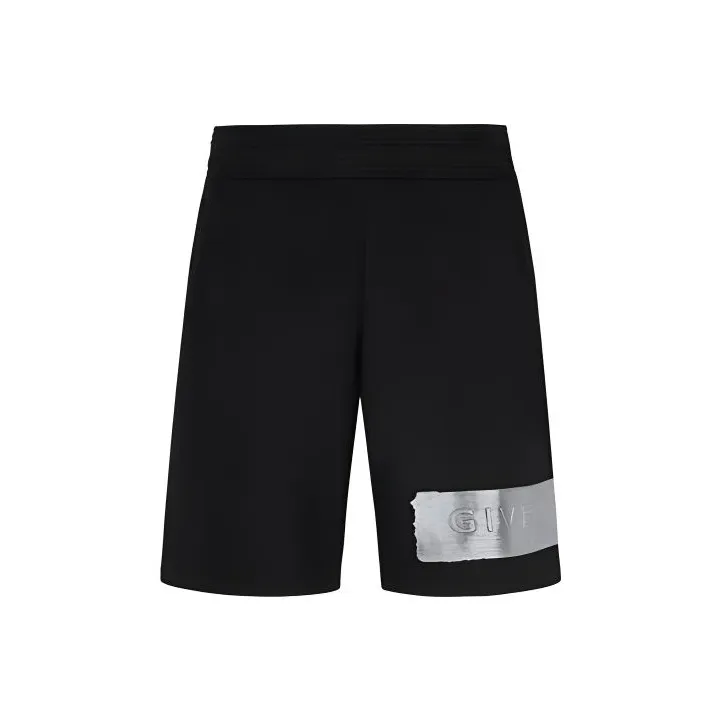 Givenchy Shorts With Latex Band-0