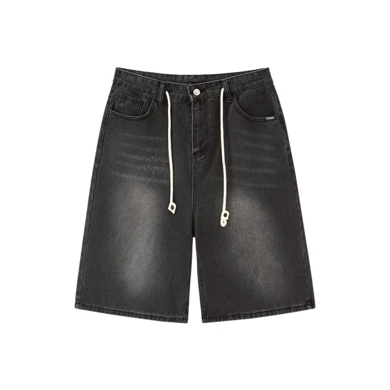 Torso Denim Shorts Unisex-5