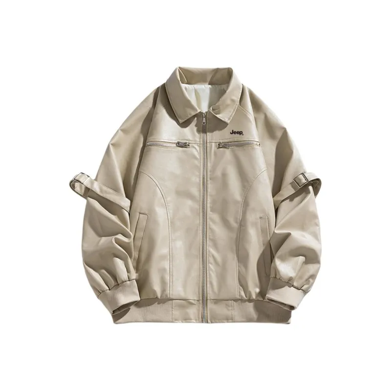 Jeep Leather Jackets Unisex-3