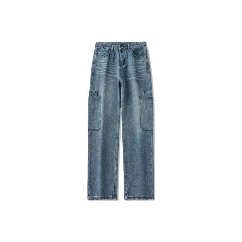 YooMore Jeans Unisex Blue Gray-0