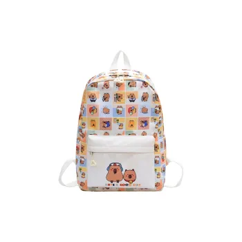 SUN EARTH &U Nylon Fabric Backpack Unisex Multicolor