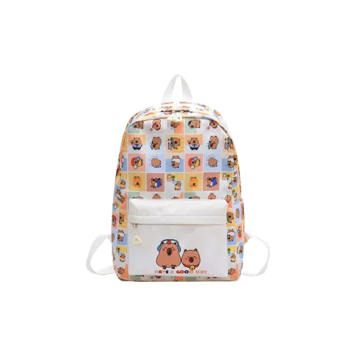 SUN EARTH &U Nylon Fabric Backpack Unisex Multicolor