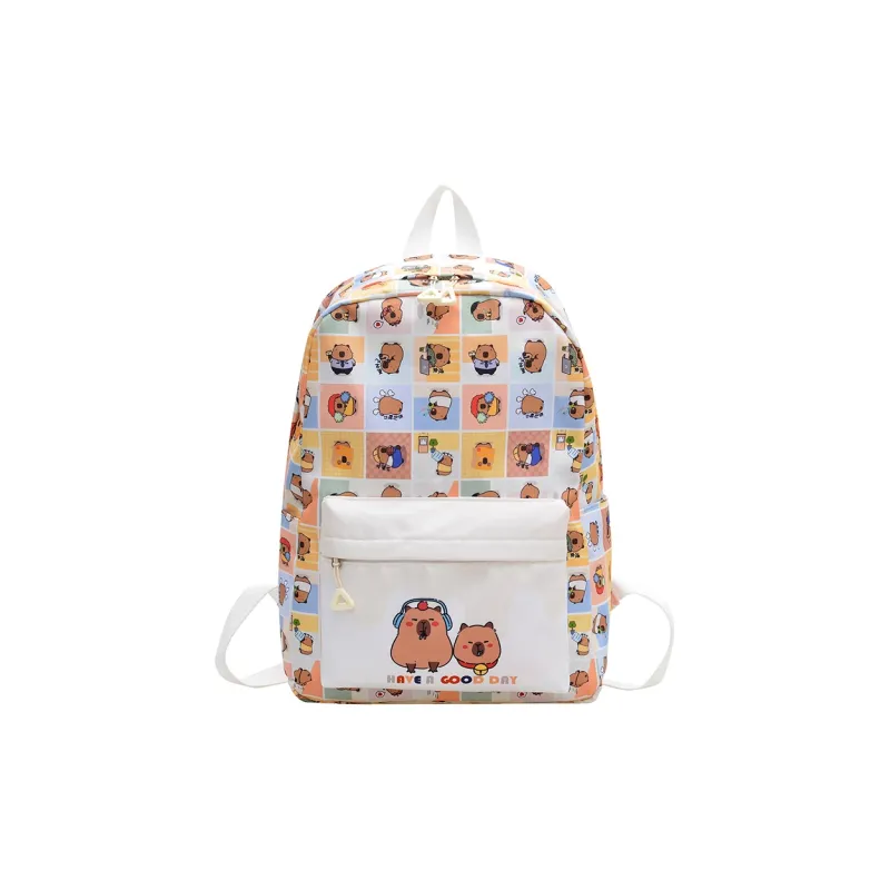 SUN EARTH &U Nylon Fabric Backpack Unisex Multicolor-0