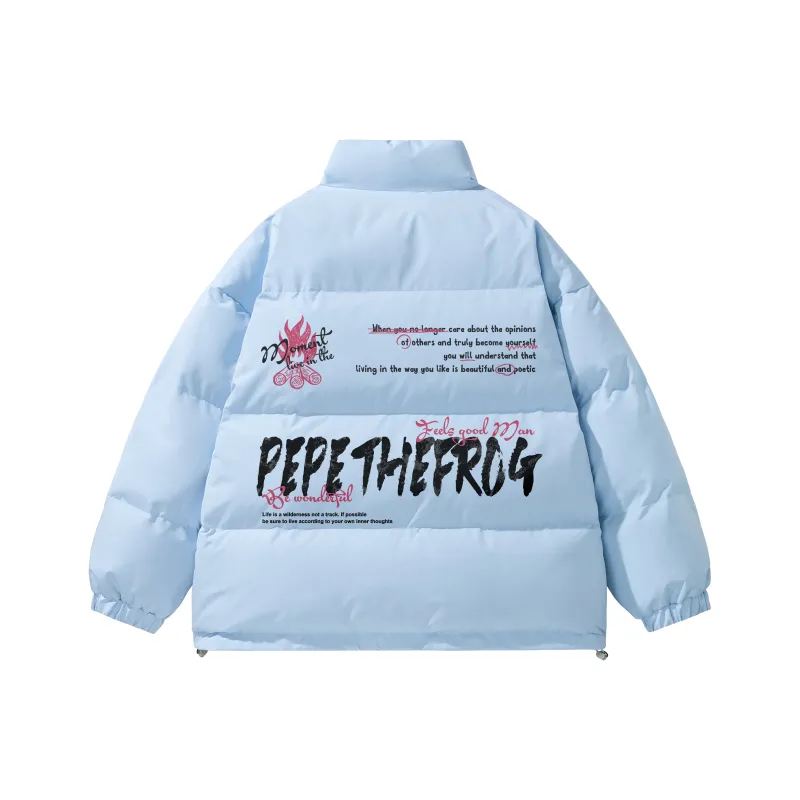 Pepe The Frog Puffer Jacket Unisex-4
