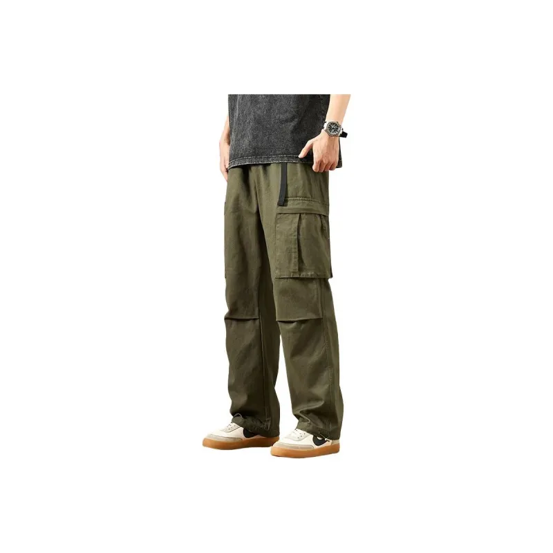 NOME Vintage Casual Straight Fit Wide Leg Pants Unisex-10