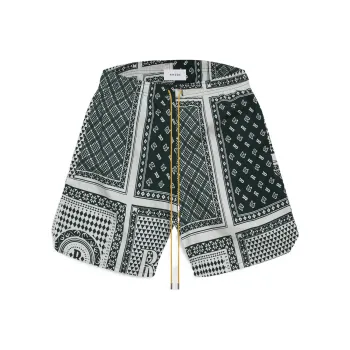 RHUDE Casual Shorts Men Green