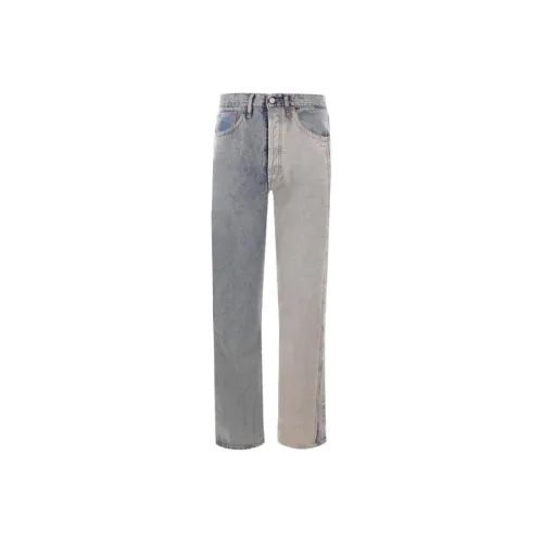 MM6 Maison Margiela Distressed Tapered Leg Jeans