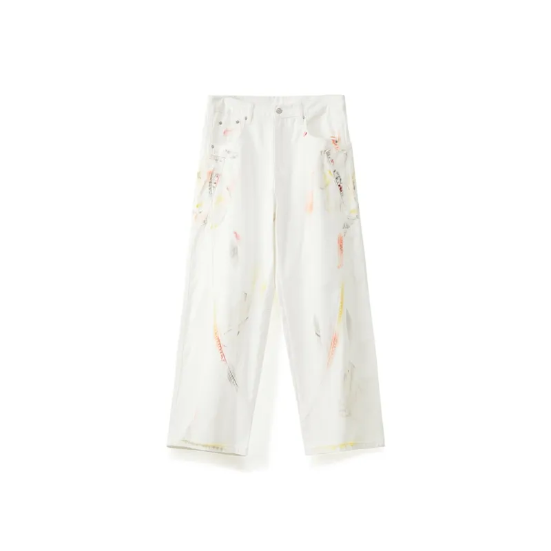 RAINCOME Jeans Unisex White-0