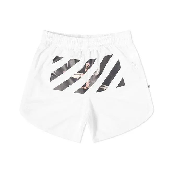 OFF WHITE Caravaggio Arrows Mesh Shorts-0