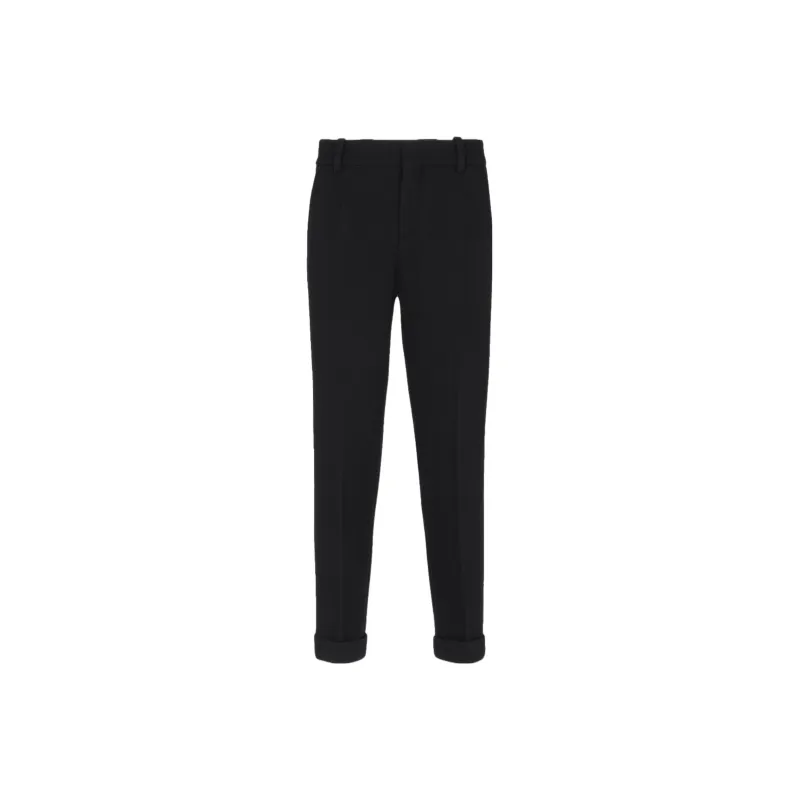 BALMAIN Tapered Cropped Trousers-0