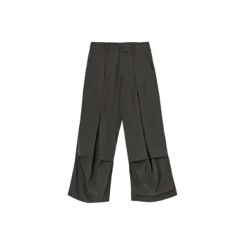 Yohji Yamamoto Casual Pants Unisex Charcoal