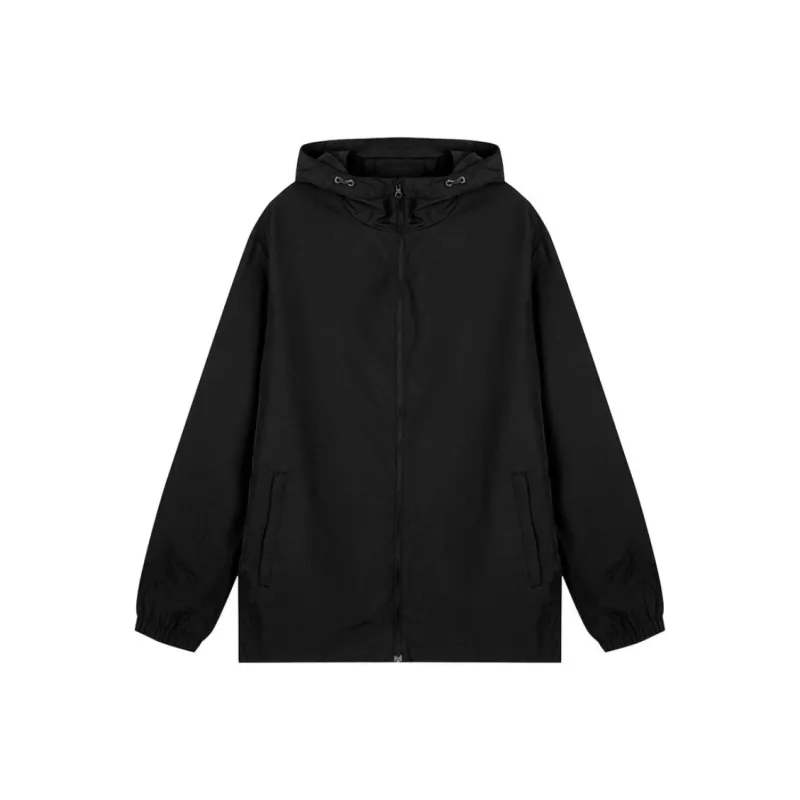 QIAODAN Trench Coat Men's Black-0