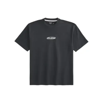 Hollister T Shirts Men Black