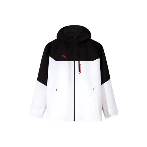 Anta Variety Training Collection Trench Coat Men's Basic Black/Pure White