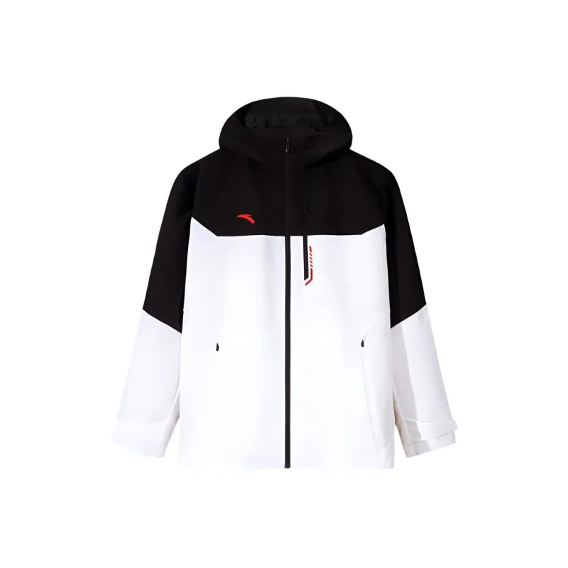 Anta Variety Training Collection Trench Coat Men's Basic Black/Pure White-0