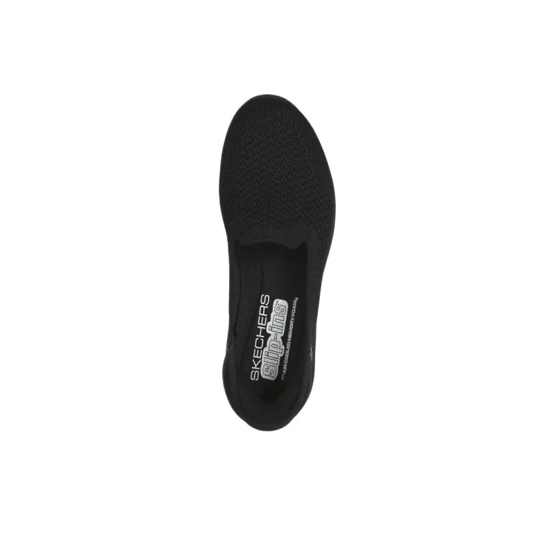 Skechers Arya Low Top Casual Shoes Women's Black-3
