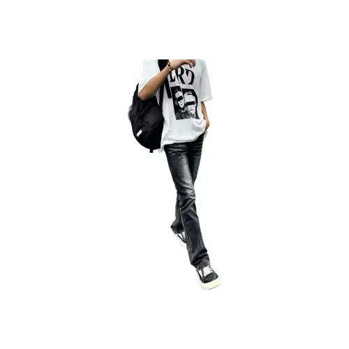 Struggle Vintage95 Jeans Unisex Black Gray Color