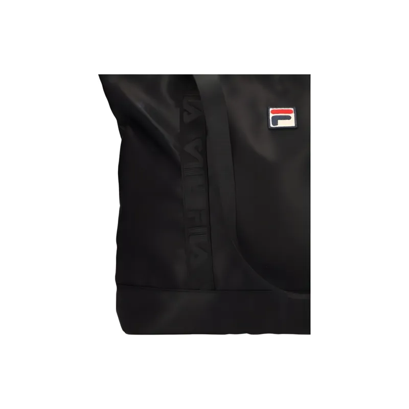 FILA Polyester Tote Bag Shopping Bag Shoulder Bag Handbag Small Size Unisex Black-4