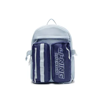LiNing Sports Life Collection Polyester Backpack Unisex Light Blue