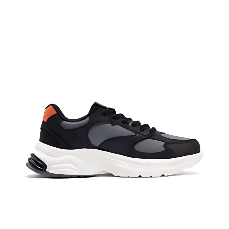 361° Wear resistant And Lightweight Low Top Casual Shoes Men's Obsidian Black Smoke Gray-1