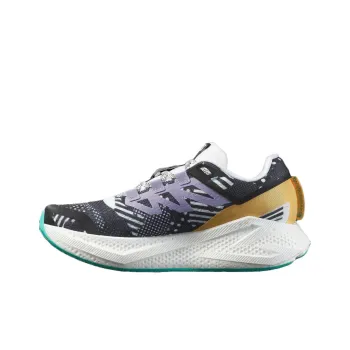 SALOMON AERO GLIDE 3 Cushioning, Wear Resistant Low Top Running Shoes Men's Black White Purple