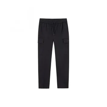 CHAOJIANTA Casual Pants Men's Basic Black