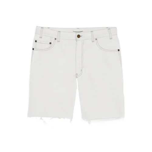 SAINT LAURENT Button Detailed Denim Shorts