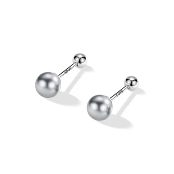 ETAHLOVE 999 Fine Silver Stud Earrings Women's