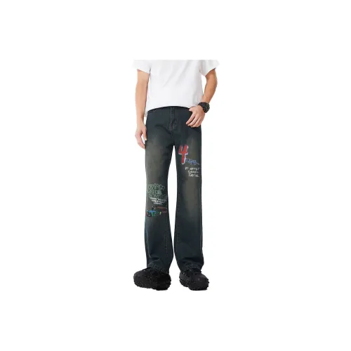 AFTER SCHOOL SPECIAL Cleanfit Jeans Unisex Vintage Blue