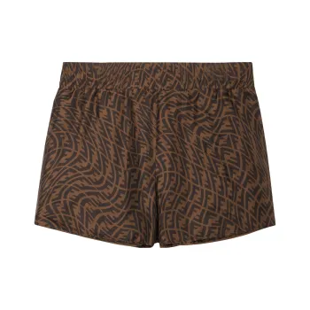 FENDI Silk Ff Vertigo Bermuda Shorts