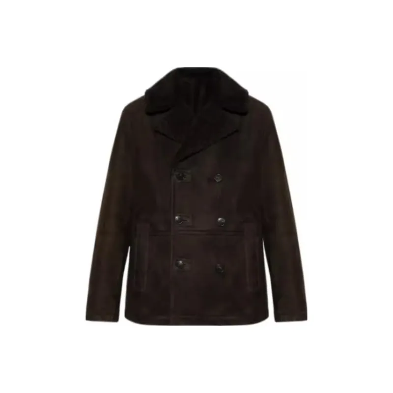 Yves Salomon Double breasted Leather Jacket-0