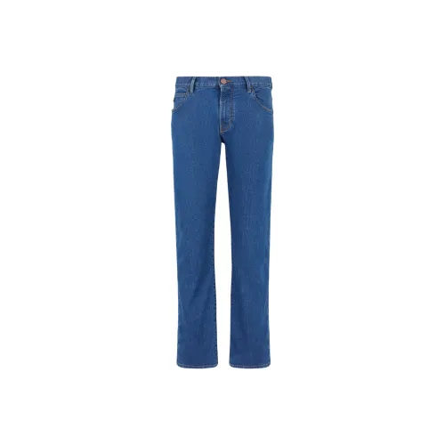 mit armani VEST Five pocket Regular fit Stretch cotton Denim Trousers