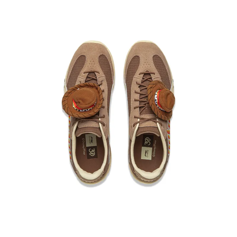 Disney x LiNing Heartflow Wear resistant And Lightweight Casual Shoes Unisex Dark Brown-3