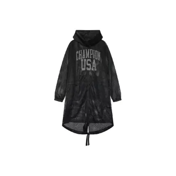 Champion Trench Coat Unisex Black