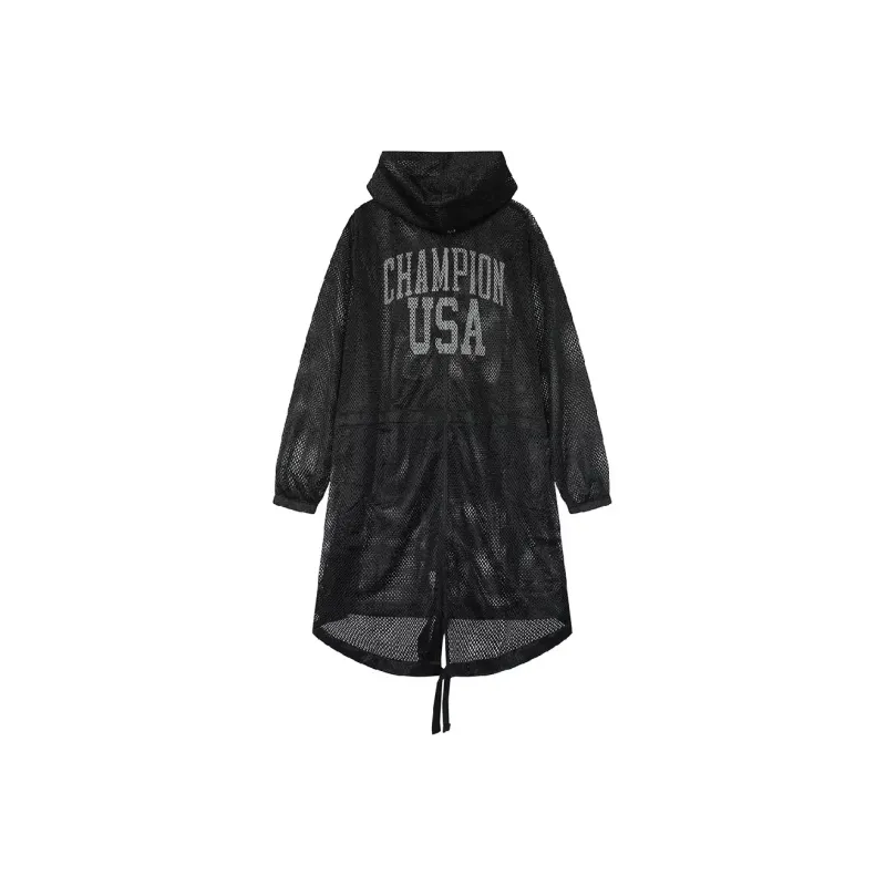 Champion Trench Coat Unisex Black-0
