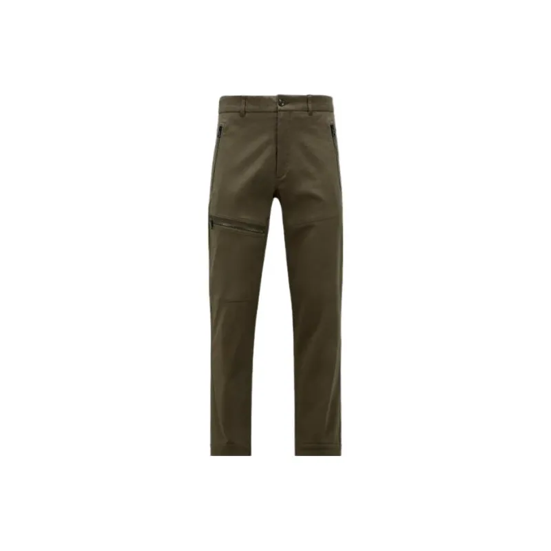 Moncler Logo patch Twill Tapered leg Trousers-0